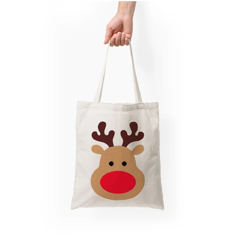 Popular Collection Rudolph Face - Christmas Tote Bag Affordable Luxury With Top-Quality Handbags Popular Collection Rudolph Face - Christmas Tote Bag Affordable Luxury With Top-Quality Handbags