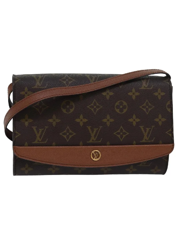 Retro Style Promotions Monogram Canvas Shoulder Bag with Adjustable Strap Statement Handbags At Unbeatable Discounts Retro Style Promotions Monogram Canvas Shoulder Bag with Adjustable Strap Statement Handbags At Unbeatable Discounts