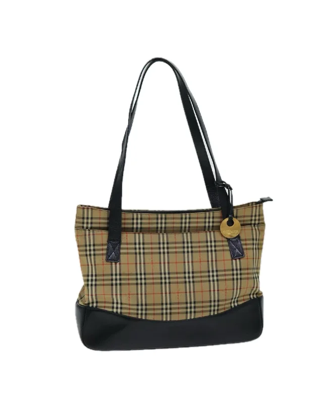 Laid-Back Fashion Offers Nova Check Canvas Tote Bag Stylish Bags, Unbeatable Prices