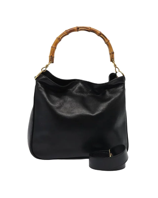 Designer Bags For Luxury Collectors Bamboo Leather 2-Way Shoulder Bag with Strap Trendy Handbags At Limited-Time Discounts Designer Bags For Luxury Collectors Bamboo Leather 2-Way Shoulder Bag with Strap Trendy Handbags At Limited-Time Discounts