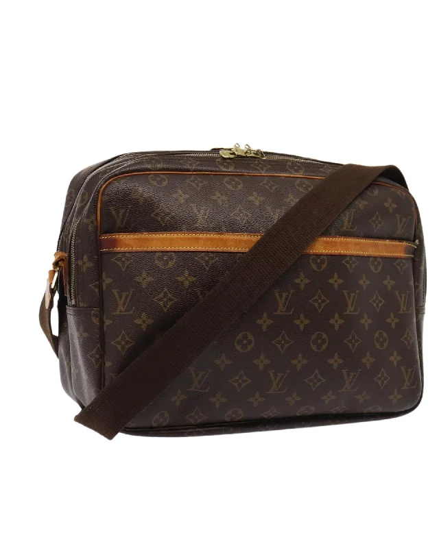 Summer Deals Monogram Canvas Reporter Shoulder Bag Stylish Bags, Unbeatable Prices