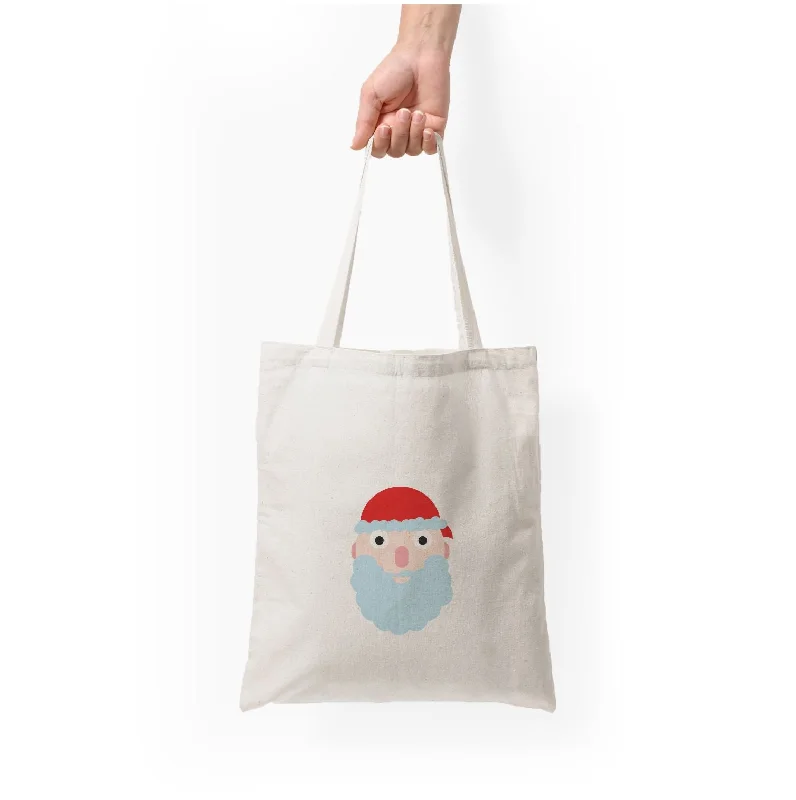 Playful Fashion Offers Santa's Face - Christmas Tote Bag Designer-Inspired Bags At Reduced Prices Playful Fashion Offers Santa's Face - Christmas Tote Bag Designer-Inspired Bags At Reduced Prices