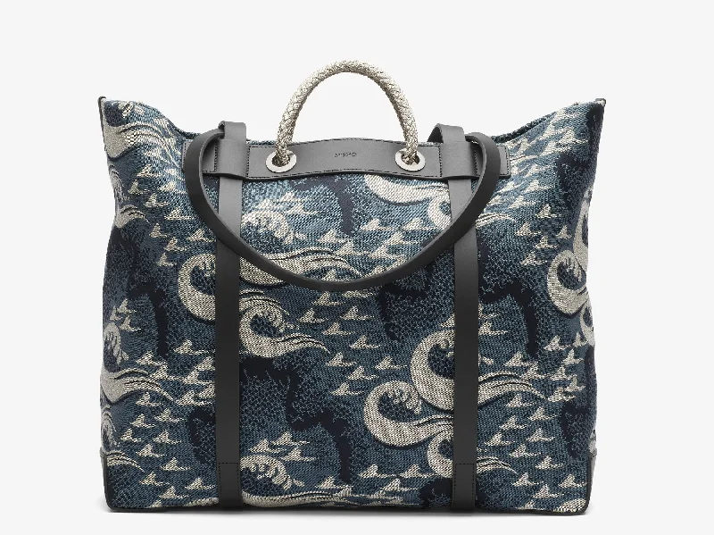 Odor-Resistant And Budget Bags Trend Heaven - Seaside - Ocean Jacquard/Black Fashionable Crossbody Bags At Special Offers Odor-Resistant And Budget Bags Trend Heaven - Seaside - Ocean Jacquard/Black Fashionable Crossbody Bags At Special Offers