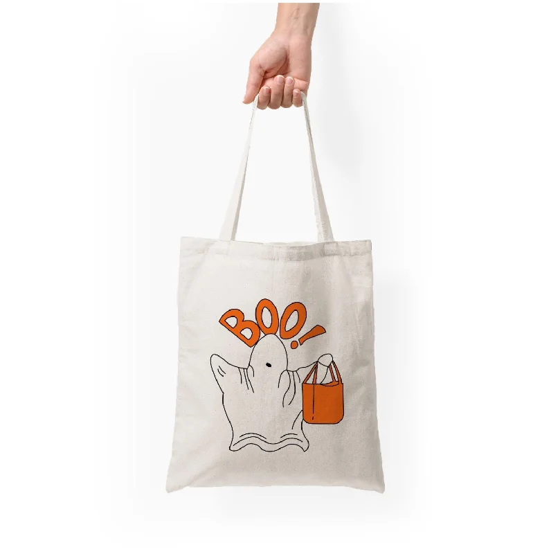 Premium Style Ghost Boo! - Halloween Tote Bag Sleek Bags, Perfect Prices