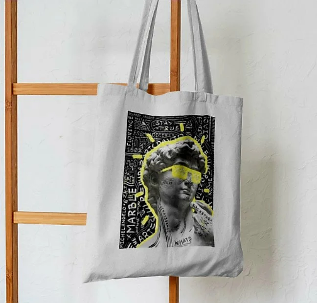 Must Haves Greek Graffiti Abstract Tote Bag Handbag Deals You'll Love