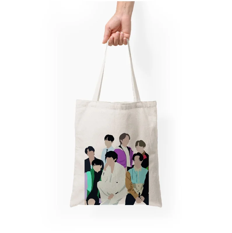 Tote Bag For Everyday Use Blue K-Pop Band Members Tote Bag Timeless Handbags At Reduced Prices Tote Bag For Everyday Use Blue K-Pop Band Members Tote Bag Timeless Handbags At Reduced Prices