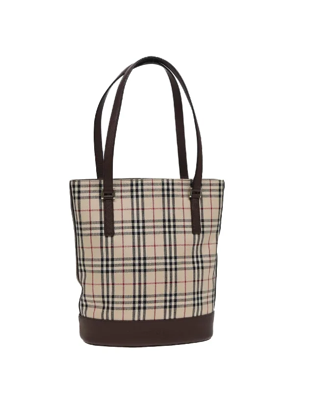 Trendy Pulse Nova Check Canvas Tote Bag The Handbag Sale You've Been Waiting For