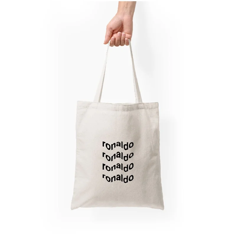 Durable And Fashionable Bags For Daily Use Wavy Text - Ronaldo Tote Bag Best-Selling Bags Now At Exclusive Promotional Prices Durable And Fashionable Bags For Daily Use Wavy Text - Ronaldo Tote Bag Best-Selling Bags Now At Exclusive Promotional Prices