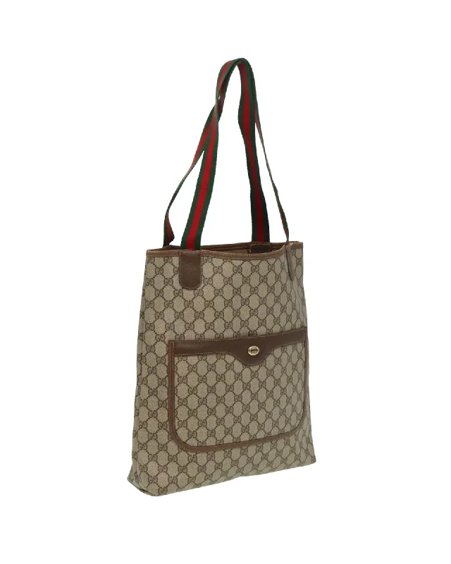 Premium Fashion GG Supreme Web Sherry Line Tote Bag Premium Handbags At Exclusive Prices Premium Fashion GG Supreme Web Sherry Line Tote Bag Premium Handbags At Exclusive Prices