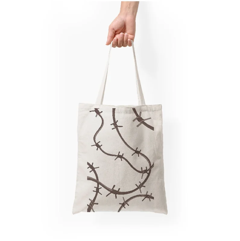 Hot Brand Discounts Barbed Wire - Post Tote Bag Fashion Bags, Huge Savings