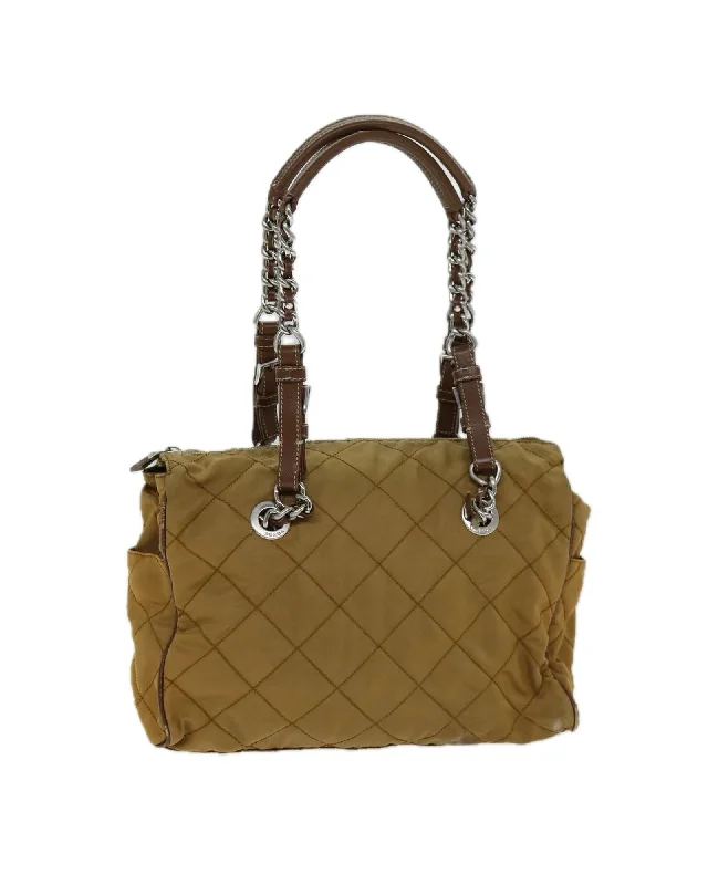 Vintage-Inspired Chain Quilted Shoulder Bag in Nylon Fashion-Forward Bags At Limited-Time Offers Vintage-Inspired Chain Quilted Shoulder Bag in Nylon Fashion-Forward Bags At Limited-Time Offers