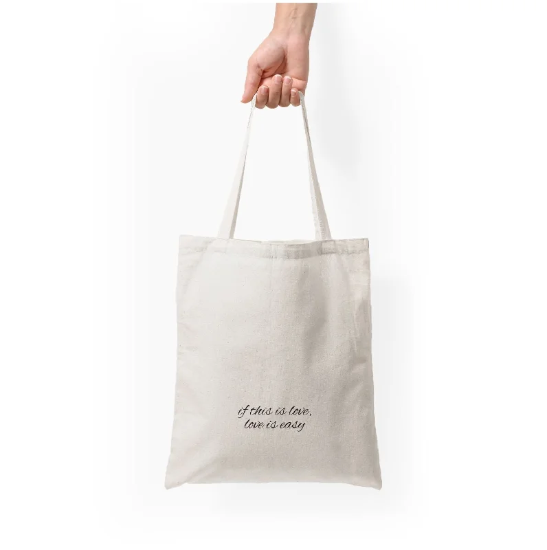 Street Style Discounts If This Is Love, Love Is Easy - McBand Tote Bag Don't Miss Out – Shop Fashionable Bags At Special Rates Street Style Discounts If This Is Love, Love Is Easy - McBand Tote Bag Don't Miss Out – Shop Fashionable Bags At Special Rates