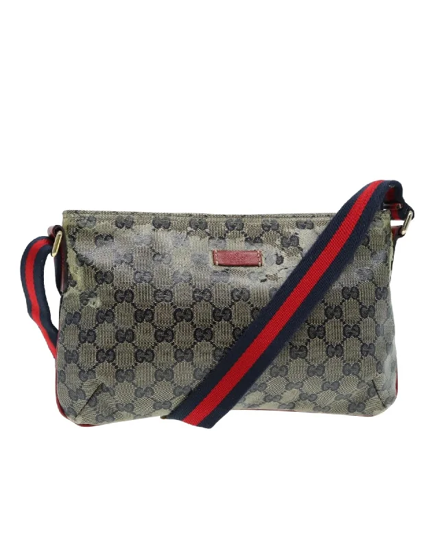 Hot Sale GG Crystal Canvas Shoulder Bag with Adjustable Strap Affordable Luxury With Top-Quality Handbags Hot Sale GG Crystal Canvas Shoulder Bag with Adjustable Strap Affordable Luxury With Top-Quality Handbags