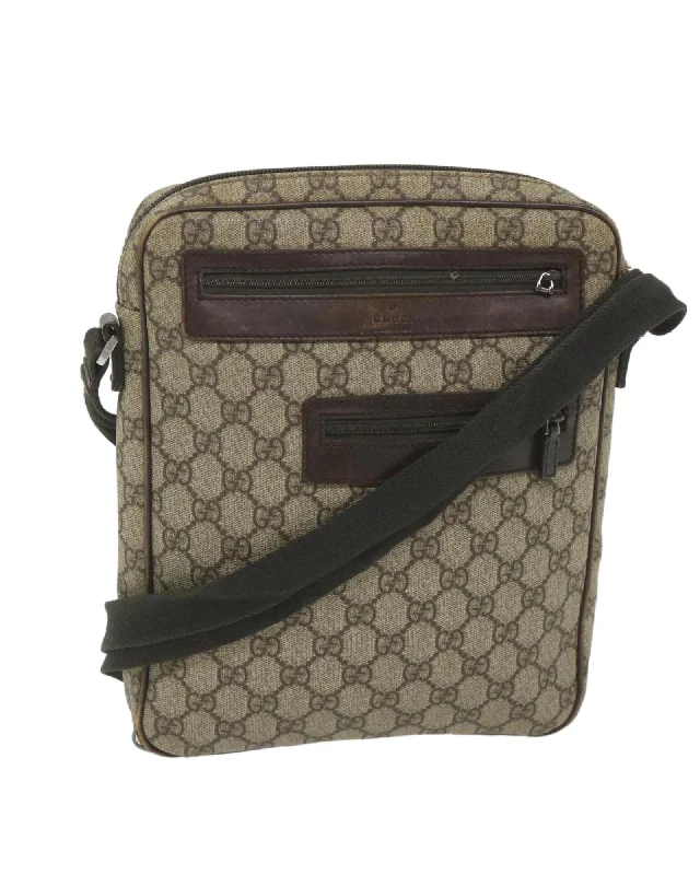 Luxury Bags GG Supreme PVC Leather Shoulder Bag - Beige Statement Bags With Exclusive Savings Luxury Bags GG Supreme PVC Leather Shoulder Bag - Beige Statement Bags With Exclusive Savings