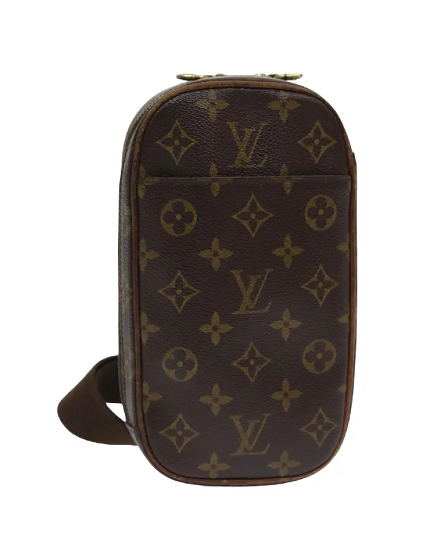 Fashion Essentials Monogram Canvas Pochette Gange Shoulder Bag Trendy Backpacks, Huge Markdowns