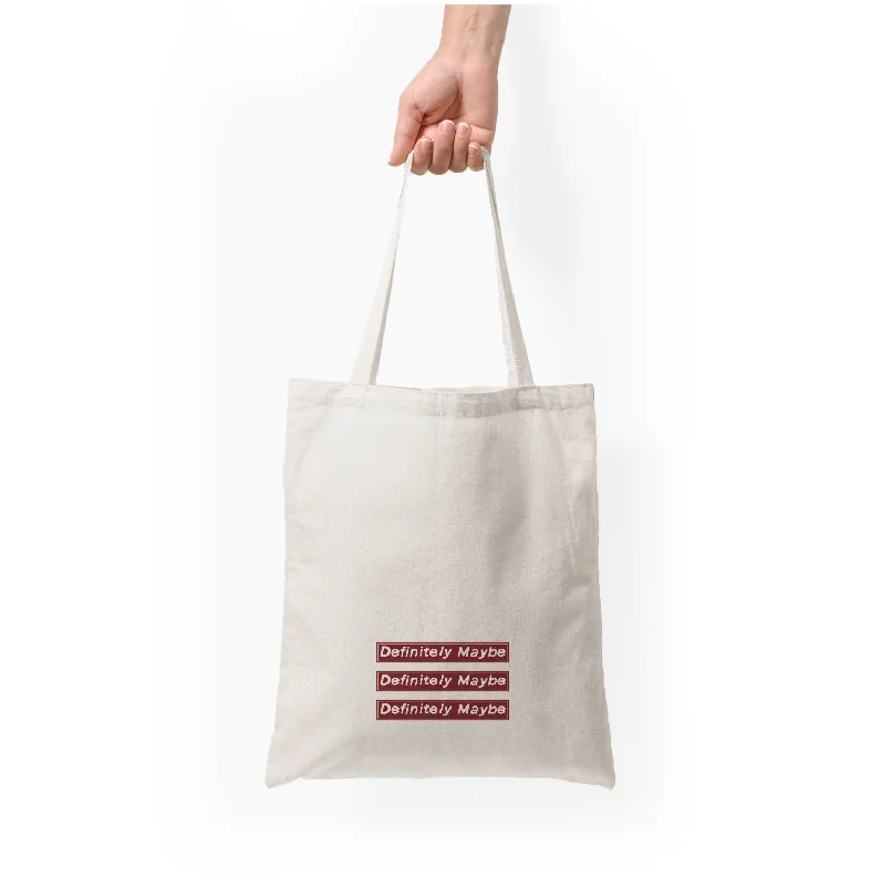 Spacious Bags With Holiday Promotions Definitely Maybe Tote Bag Fashionable Bags At Must-Have Prices Spacious Bags With Holiday Promotions Definitely Maybe Tote Bag Fashionable Bags At Must-Have Prices