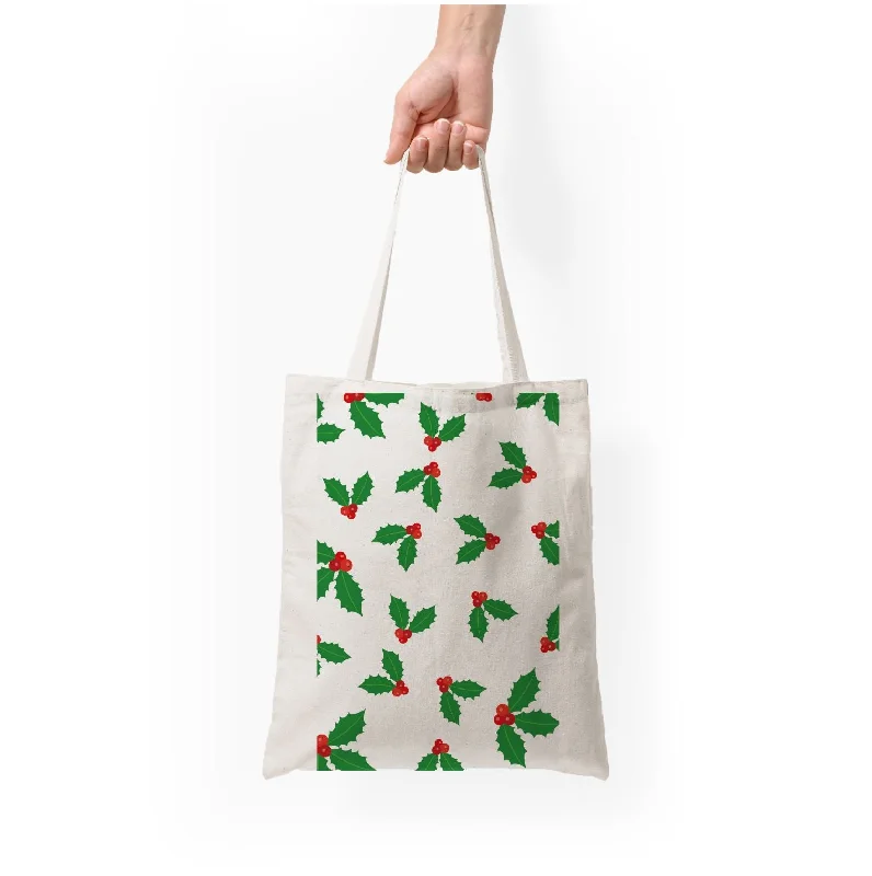 Street Style Discounts Holly - Christmas Patterns Tote Bag Grab Stylish Bags Before They're Gone Street Style Discounts Holly - Christmas Patterns Tote Bag Grab Stylish Bags Before They're Gone