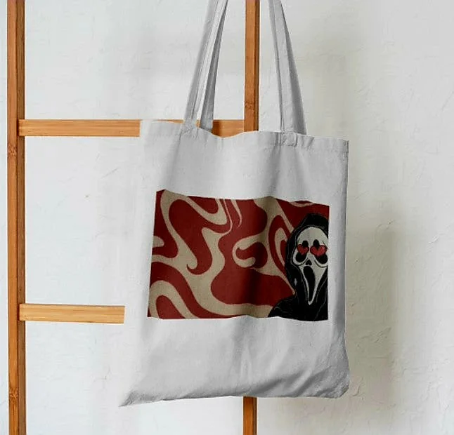 Seasonal Fashion Scream Heart Eyes Tote Bag Trendy Handbags, Limited-Time Sale