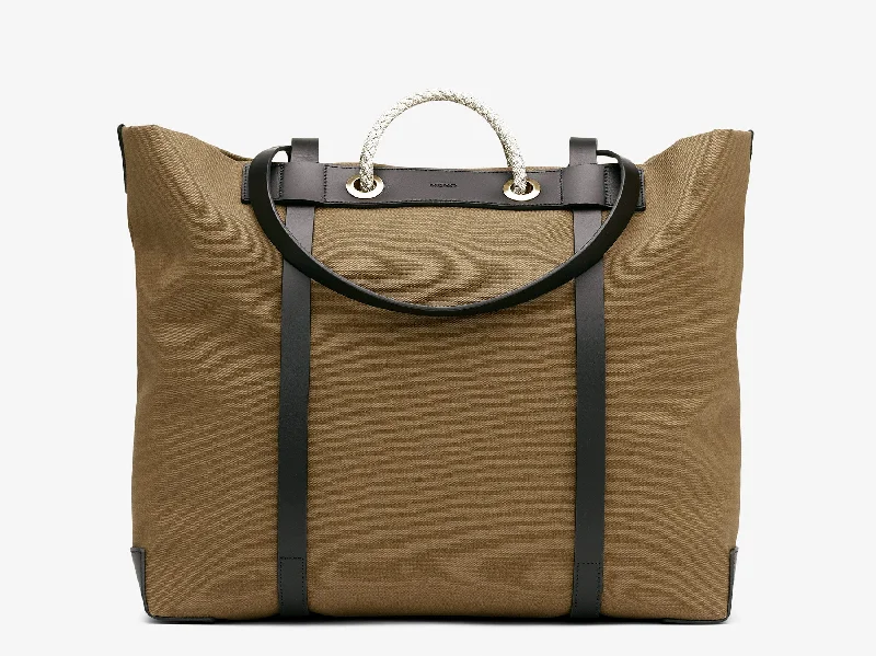 Clearance Event Trend Heaven - Seaside - Khaki/Black Stylish Totes, Special Discounts Clearance Event Trend Heaven - Seaside - Khaki/Black Stylish Totes, Special Discounts