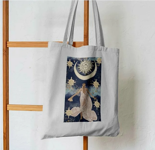 Athleisure Style Sale Lunar Abstract Tote Bag High-End Bags, Low-End Prices