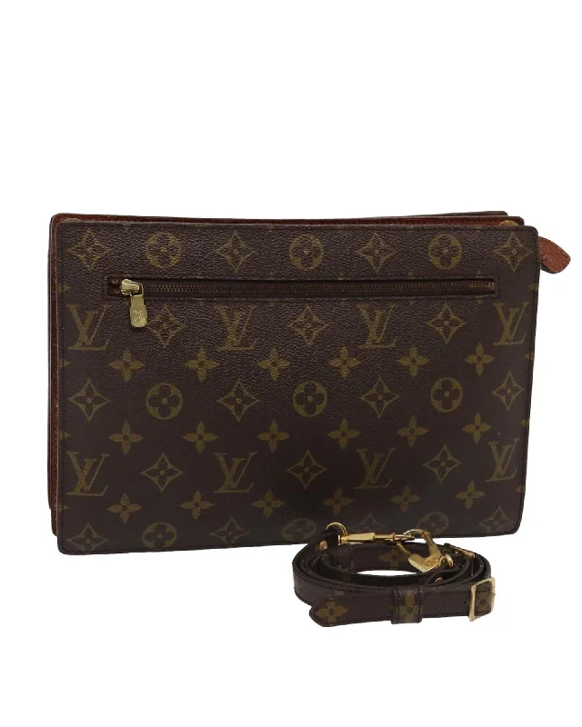Trendy Styles Monogram Canvas Shoulder Bag with Dust Bag and Shoulder Strap Carry Elegance For Less Trendy Styles Monogram Canvas Shoulder Bag with Dust Bag and Shoulder Strap Carry Elegance For Less