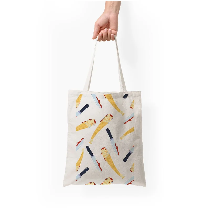 Clearance Bags For Budget Shoppers Knives And Bats Pattern - Halloween Tote Bag Chic Handbags At Special Promotional Prices Clearance Bags For Budget Shoppers Knives And Bats Pattern - Halloween Tote Bag Chic Handbags At Special Promotional Prices
