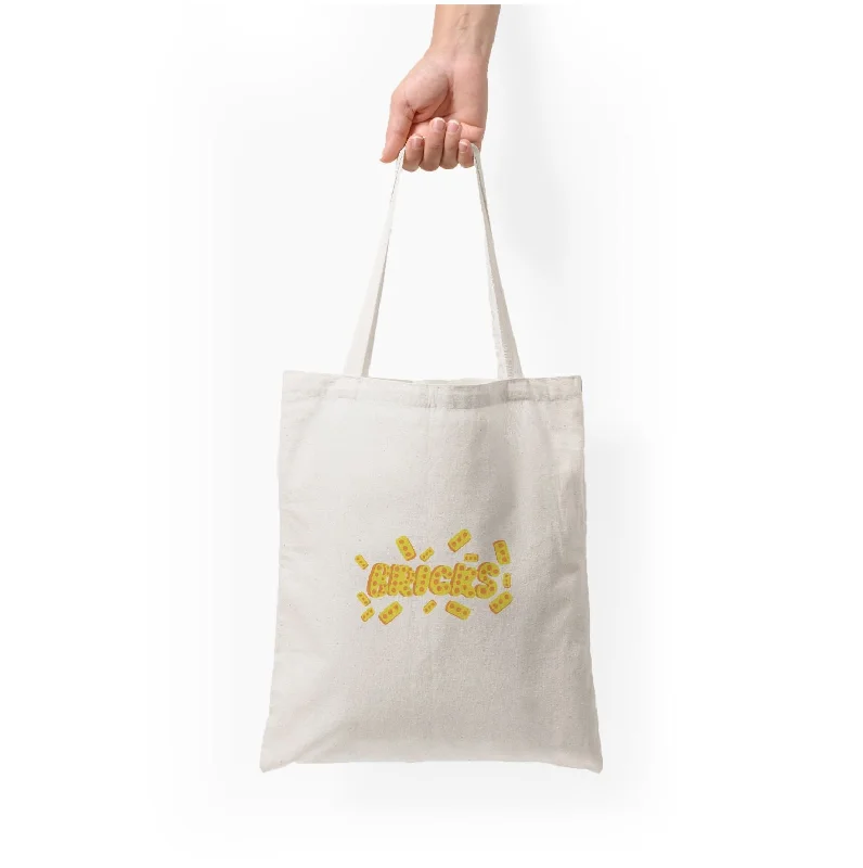 Eco-Friendly And Discounted Bags Bricks Text Tote Bag Modern Handbags With Stylish Discounts