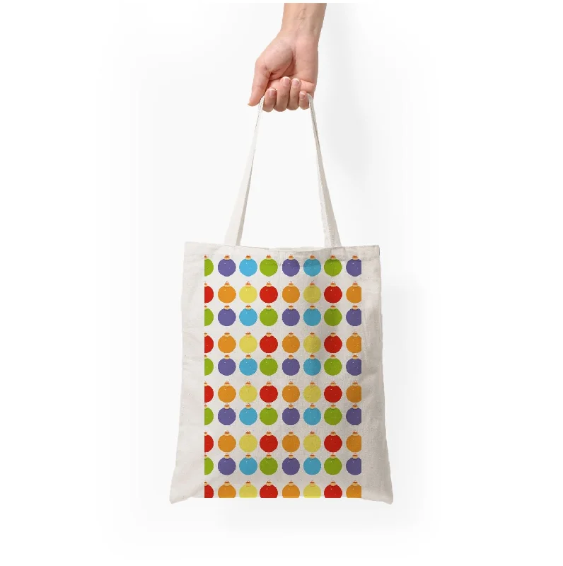 Fashion Sale Baubles - Christmas Patterns Tote Bag Designer-Inspired Bags, Best Prices Fashion Sale Baubles - Christmas Patterns Tote Bag Designer-Inspired Bags, Best Prices