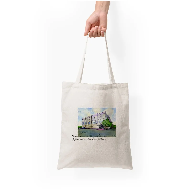 Chic & Modern Sales Dunder Building Tote Bag Flash Sale On Designer Bags