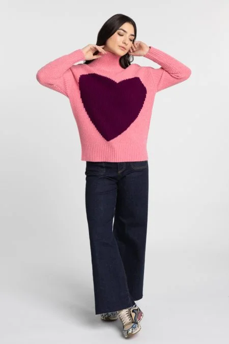 Seasonal Fashion Kinross Cashmere Heart Funnel