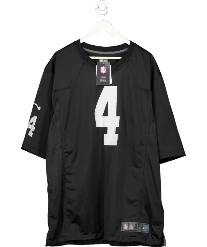 Chic Styles Black Nike Las Vegas Raiders Derek Carr Game Jersey UK XXL