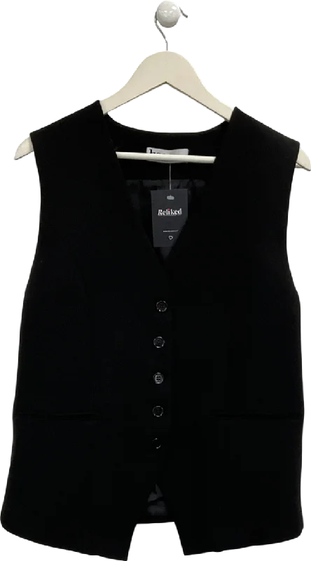 Best-Sellers BOA Black Oversized Waistcoat UK XS