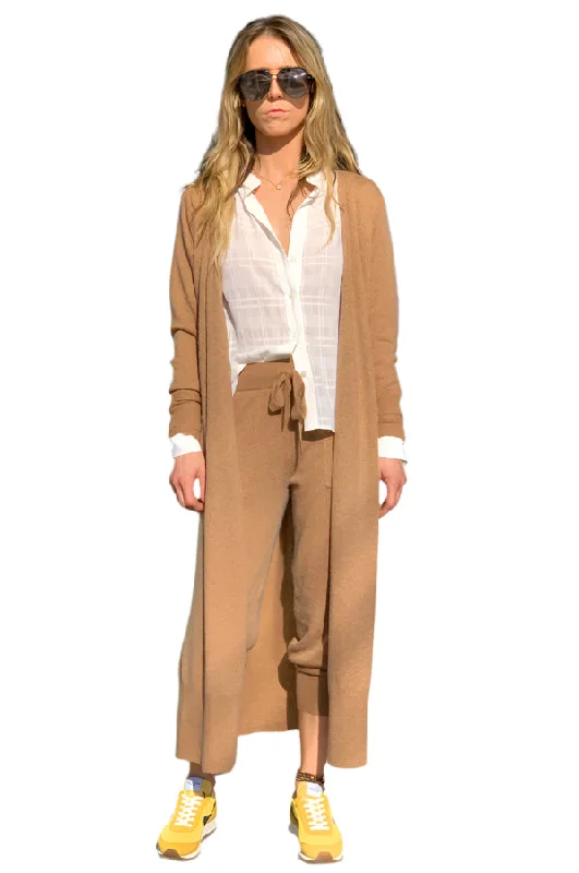 Chic Style Discounts Honolulu Maxi Cardi - Teddy Brown