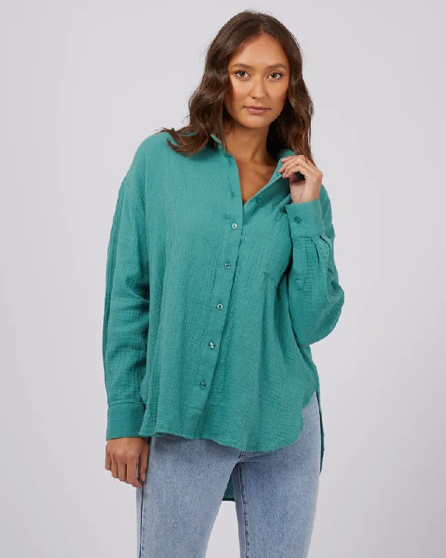 Style Breakthroughs Silent Theory Mahlia Shirt Green