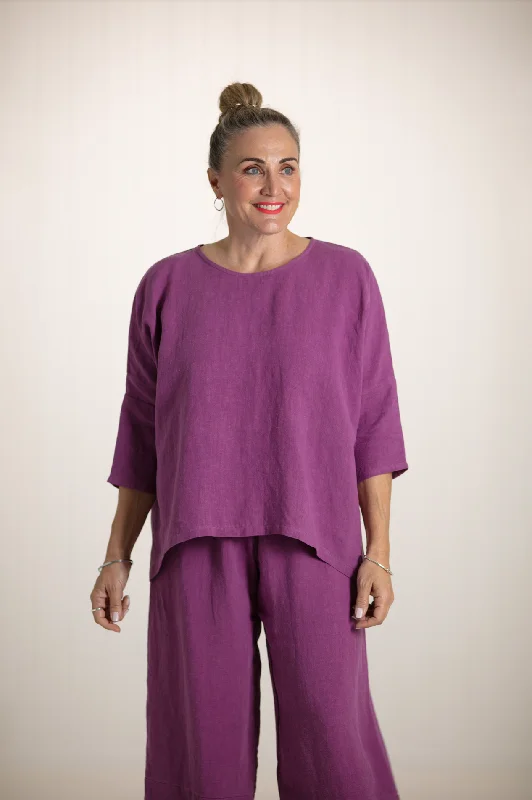 Hot Sale HINLEY TOP SLEEVED BERRY