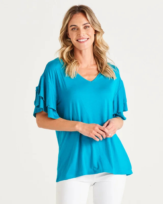 Vintage-Modern Style Offers Betty Basics Ripon Top Lagoon