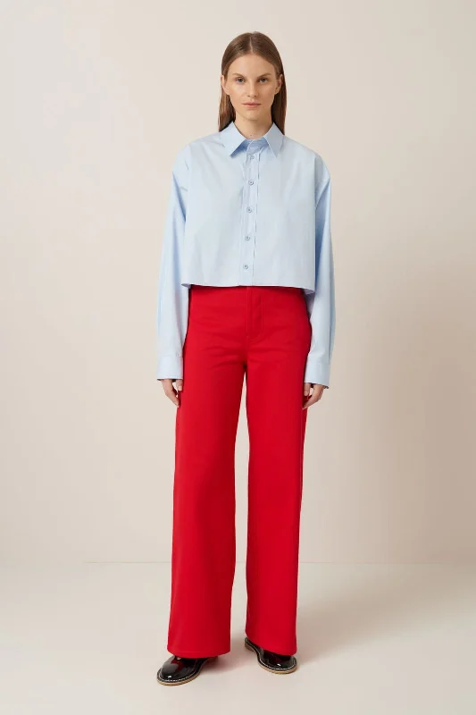 Stay Ahead In Style Kowtow Lauren Shirt - Sky Blue