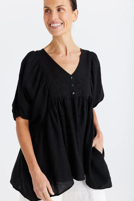 Athleisure Style Sale Brave+True Ciao Bella Top Black