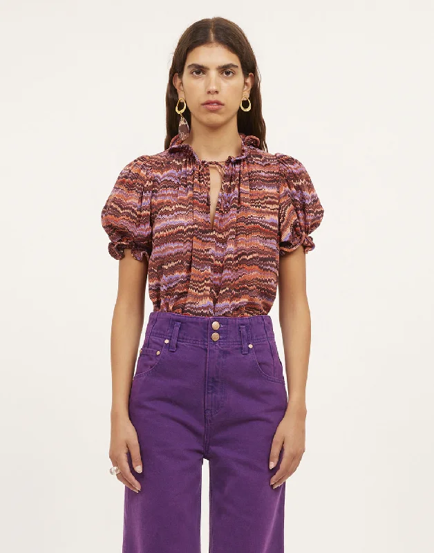 On-Trend Fashion Offers Corine Top - Purple Sapphire