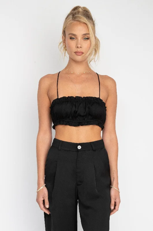 Casual Fashion Lucy Top in Black