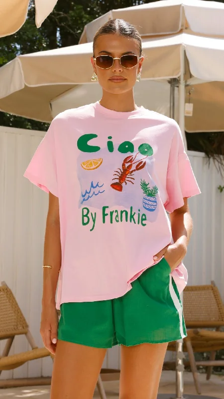 Style Upgrade Ciao By Frankie Top and Shorts Set - Pink/Green