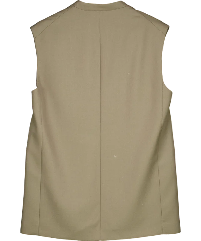 Elegant Fashion Offers Arket Green / Grey Tailored Waistcoat UK 8