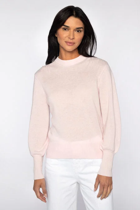 Affordable Trendy Fashion Kinross Cashmere Gathered Shoulder Crew