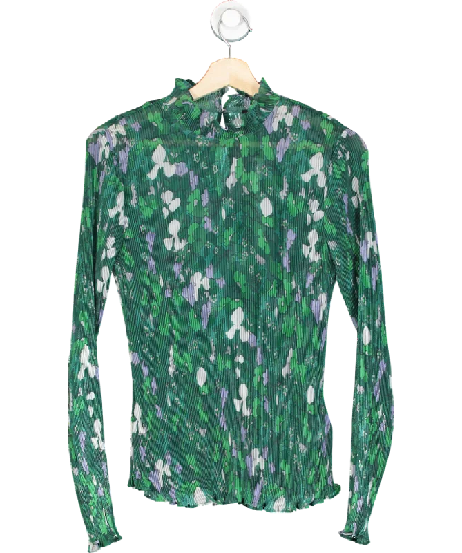 Summer Deals Whistles Floral Transparent Green Top UK 12