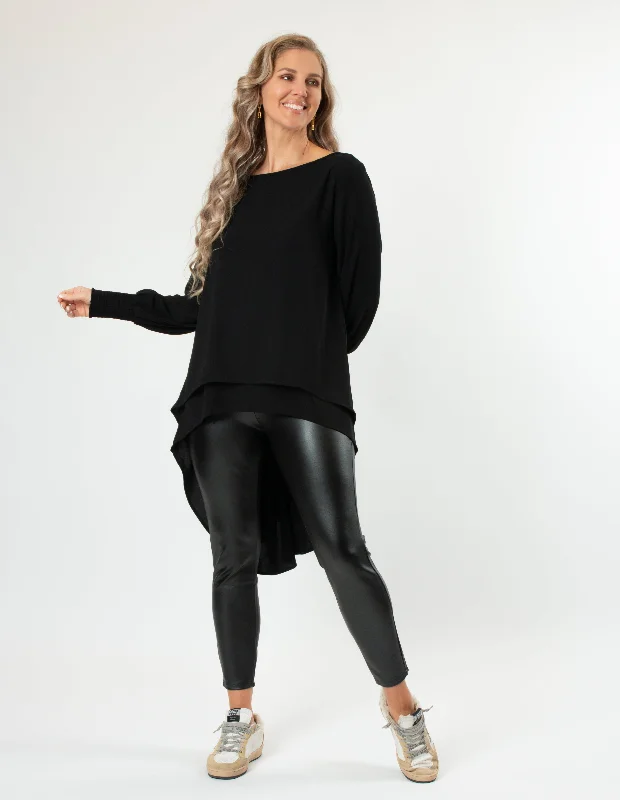 Relaxed Style Deals Stella + Gemma Havana Top Black