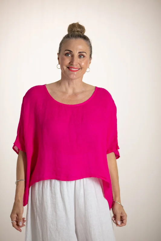 Contemporary Fashion Sale Tuscan Top Fuchsia