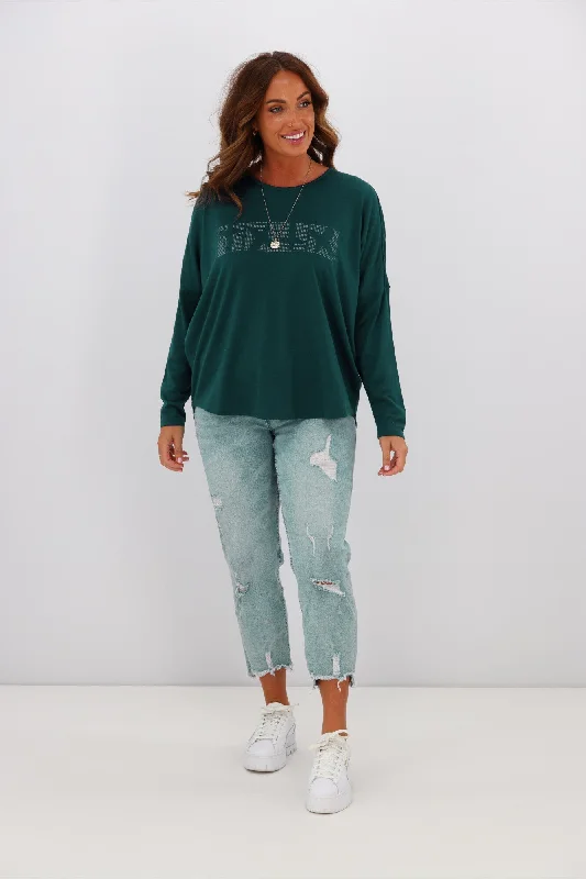 Top Brand Discounts Alpine by Shine On Mabel Split Back Merino Top Teal