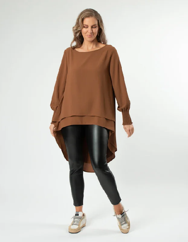 Contemporary Fashion Sale Stella + Gemma Havana Top Coffee