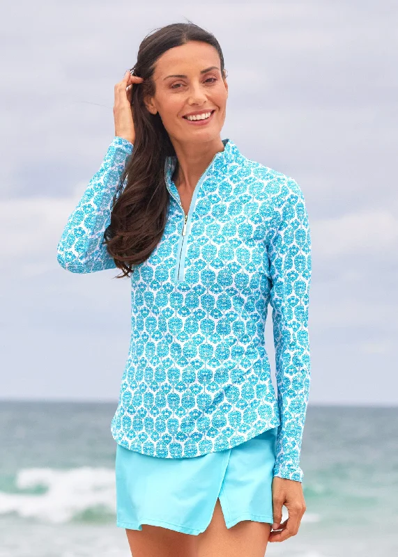 Chic Style, Always In Vogue Rosemary Beach Performance 1/4 Zip Sport Top