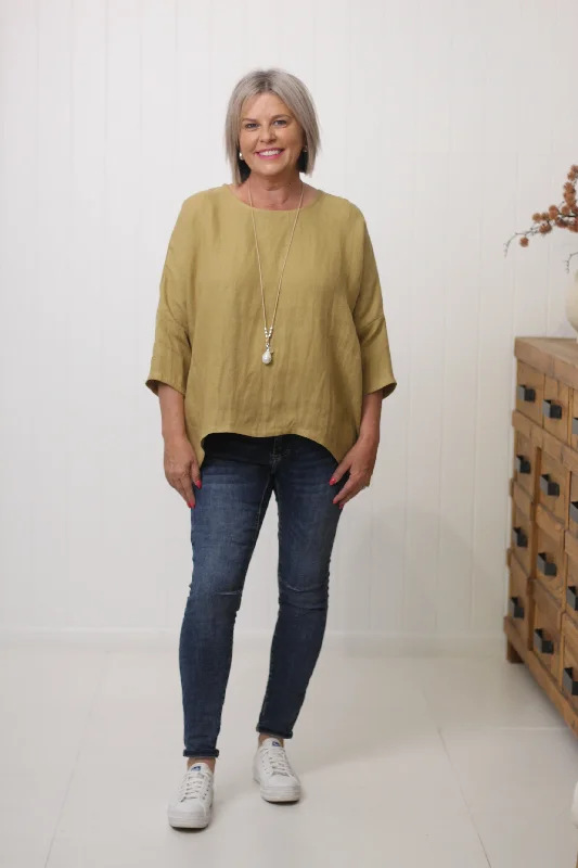 Contemporary Casual Deals Hinley Top Sleeved Sahara